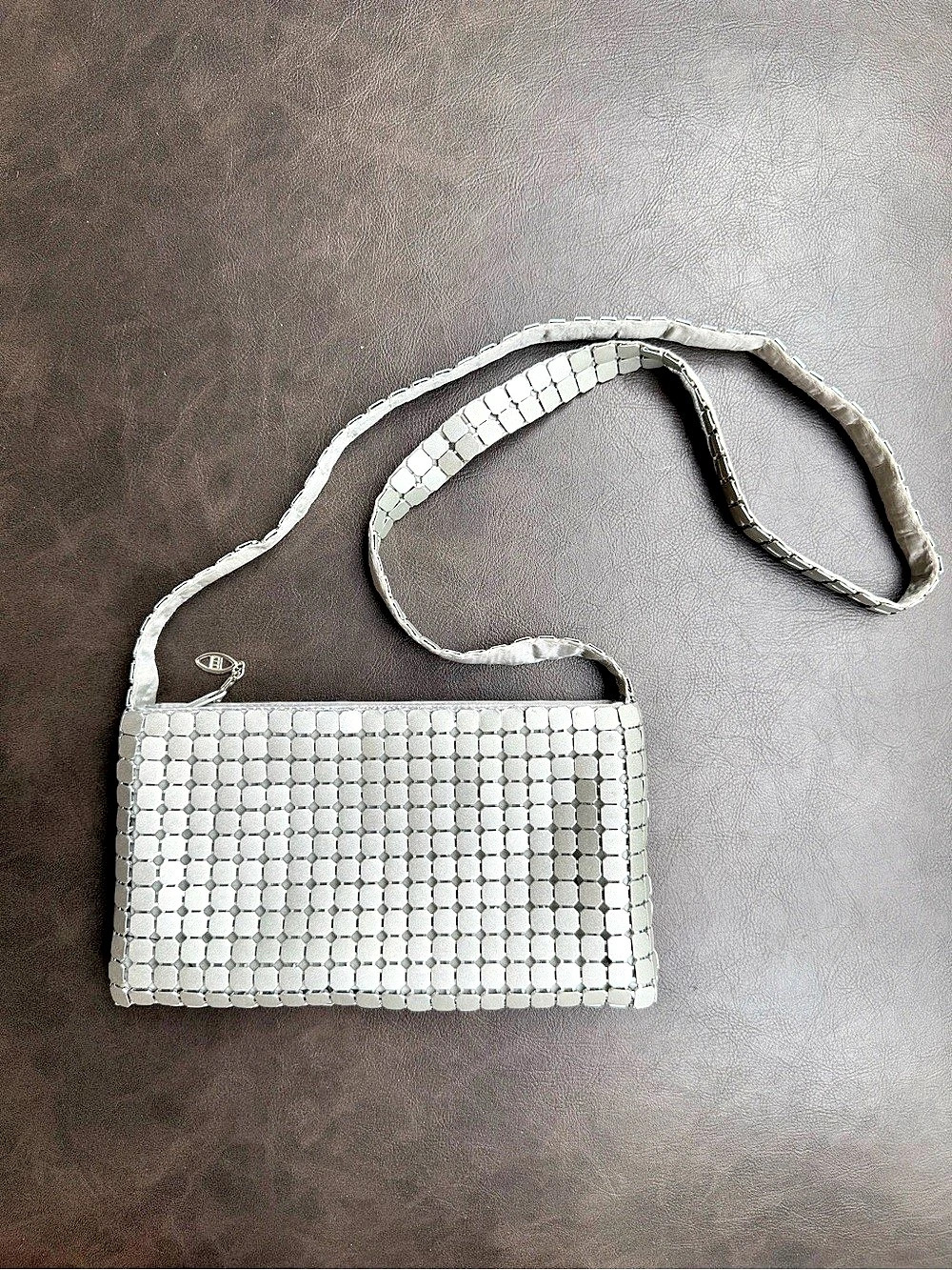 Marco Silver Beaded Shoulder Bag Like New